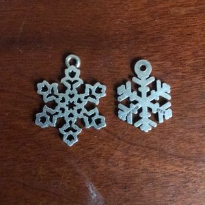 James Avery Dutch snowflake + Crystal charms